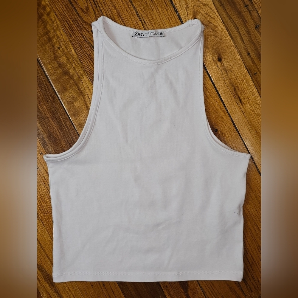 Zara Pink and White Crop Tops Small and Medium - Picture 4 of 11